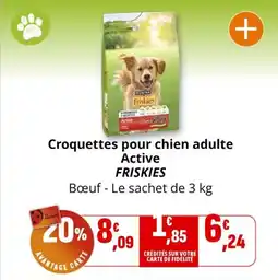 Coccimarket FRISKIES Croquettes pour chien adulte Active offre