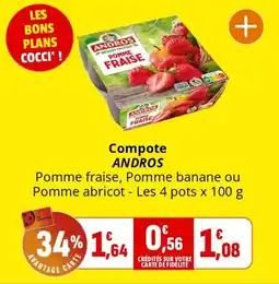 Coccinelle Express ANDROS Compote offre