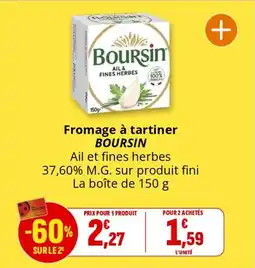 Coccinelle Express BOURSIN Fromage à tartiner offre