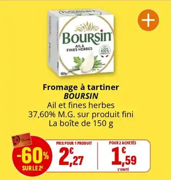 Coccinelle Express BOURSIN Fromage à tartiner offre