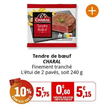Coccinelle Express CHARAL Tendre de bœuf offre