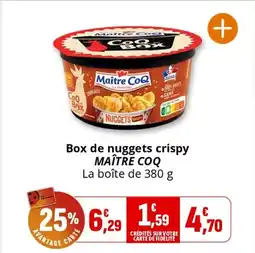 Coccinelle Express MAÎTRE COQ Box de nuggets crispy offre