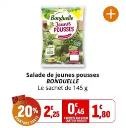 Coccinelle Express BONDUELLE Salade de jeunes pousses offre