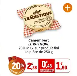 Coccinelle Express LE RUSTIQUE Camembert offre