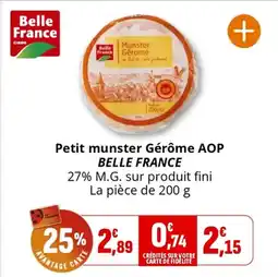 Coccinelle Express BELLE FRANCE Petit munster Gérôme AOP offre