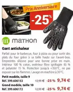 Mathon Gant antichaleur offre