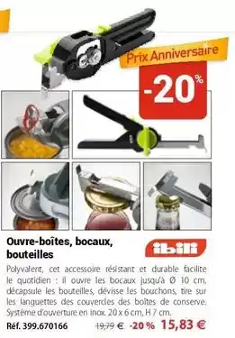 Mathon Ibili - oouvre-boîtes, bocaux, bouteilles offre