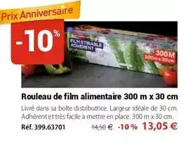 Mathon Facile - rouleau de film alimentaire 300 m x 30 cm offre