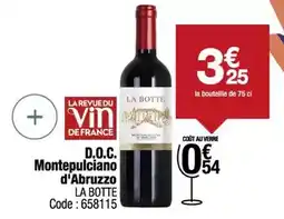 Promocash D.o.c. montepulciano d'abruzzo offre
