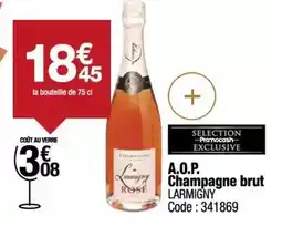 Promocash Brut - a.o.p. champagne offre