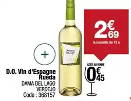 Promocash D.o. vin d'espagne rueda offre