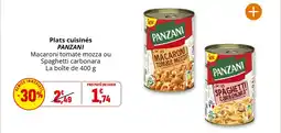 Coccinelle Supermarché PANZANI Plats cuisinés offre