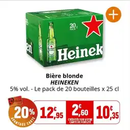 Coccinelle Supermarché HEINEKEN Bière blonde offre