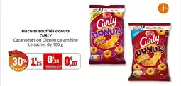 Coccinelle Supermarché CURLY Biscuits soufflés donuts offre