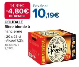 Costco La goudale - bière blonde à l'ancienne offre
