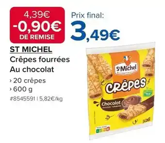 Costco St michel - crêpes fourrées au chocolat offre