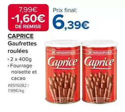 Costco Papadopoulos - gaufrettes roulées offre