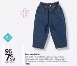 Carrefour Tex - pantalon bébé offre