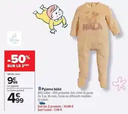 Carrefour Disney - pyjama bébé offre