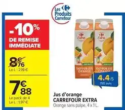 Carrefour Carrefour - jus d'orange offre