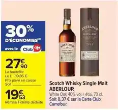 Carrefour Aberlour - scotch whisky single malt offre