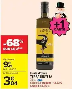 Carrefour Terra delyssa - huile d'olive offre