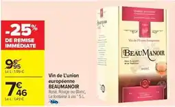 Carrefour Vin de l'union européenne offre