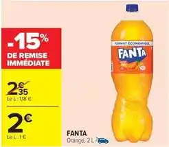 Carrefour Fanta - orange offre