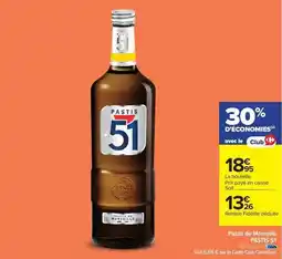 Carrefour Pernod - pastis de marseille offre