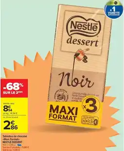 Carrefour Nestlé - tablettes de chocolat offre