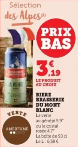 Hyper U Biere brasserie du mont blanc offre