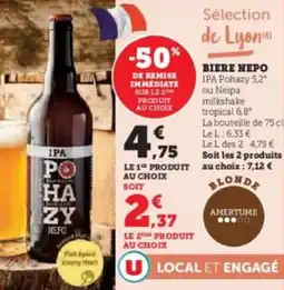 Hyper U Biere nepo offre