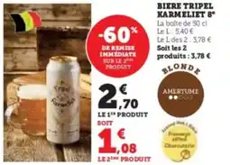 Hyper U Biere tripel karmeliet 8 offre