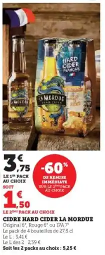Hyper U Cidre hard cider la mordue offre