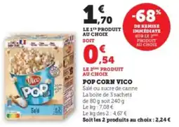 Hyper U Pop corn vico offre