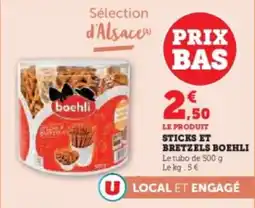 Hyper U Sticks et bretzels boehli offre