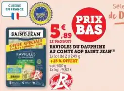 Hyper U Ravioles du dauphine au comte aop saint jean offre