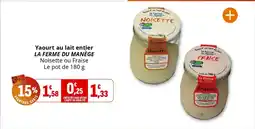 Coccinelle Express LA FERME DU MANÈGE Yaourt au lait entier offre