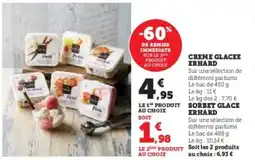 Hyper U Creme glacee erhard offre
