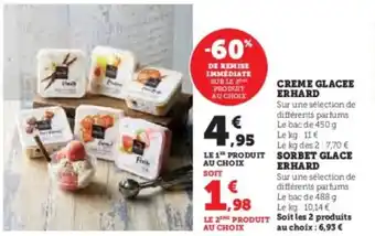Hyper U Creme glacee erhard offre