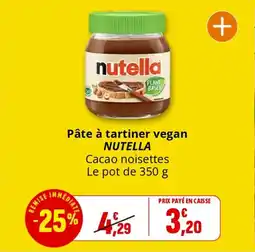 Coccinelle Express NUTELLA Pâte à tartiner vegan offre