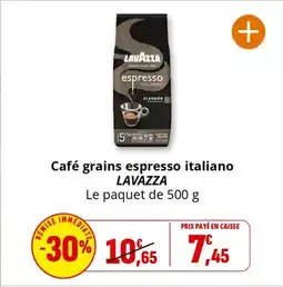 Coccinelle Express LAVAZZA Café grains espresso italiano offre