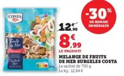 Hyper U Melange de fruits de mer surgeles costa offre