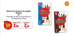Coccinelle Express LU Bâtonnets de biscuits nappés Mikado offre