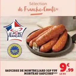 Hyper U Saucisse de montbeliard igp vpf morteau saucisse offre