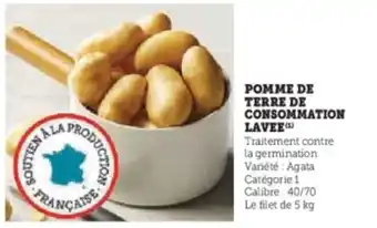 Hyper U Pomme de terre de consommation lavee offre
