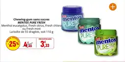 Coccinelle Express MENTOS PURE FRESH Chewing-gum sans sucres offre