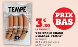 Hyper U Veritable knack d'alsace tempe offre