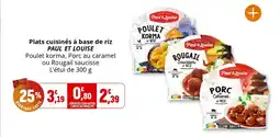 Coccinelle Express PAUL ET LOUISE Plats cuisinés à base de riz offre