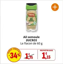 Coccinelle Express DUCROS Ail semoule offre